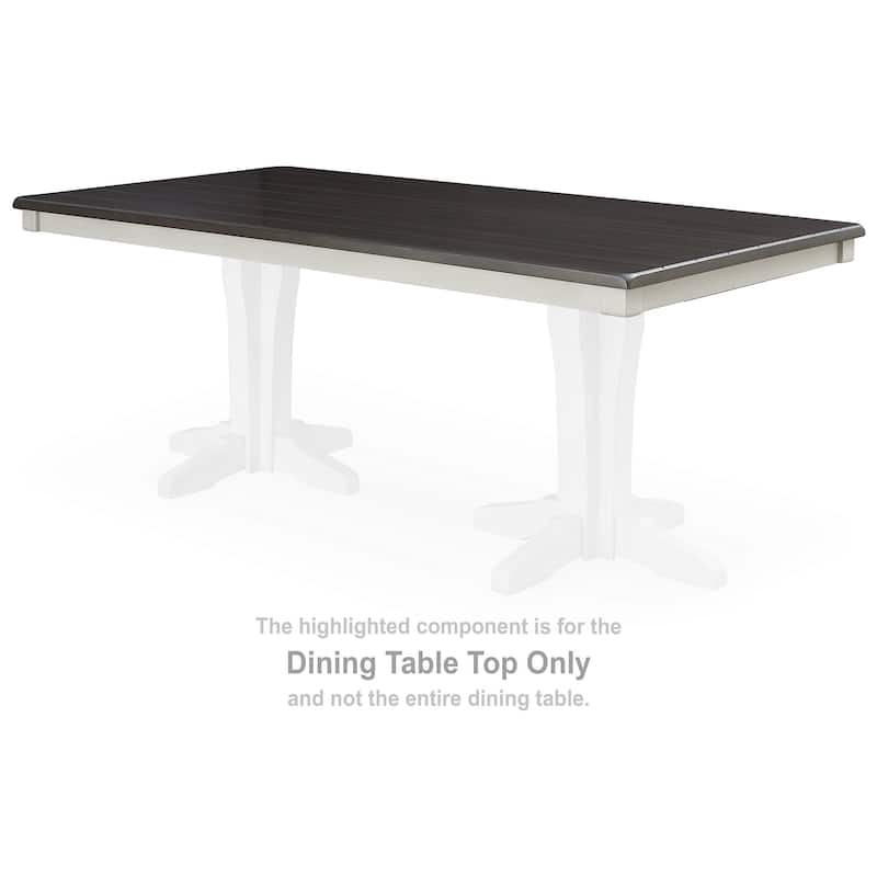 Signature Design by Ashley Darborn Brown/White Dining Table - 40" W x 78" D x 30" H