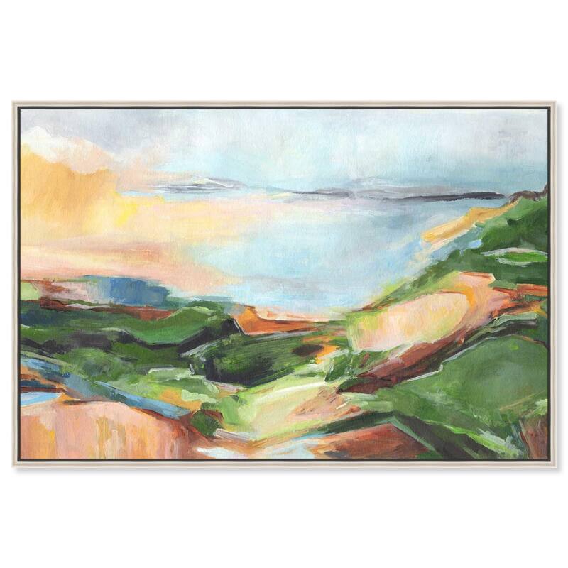 Abstract Landscape Canvas by Art Remedy - Silver - 36" x 24"