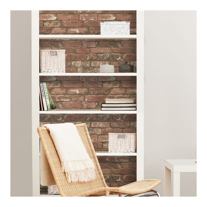 NuWallpaper West End Brick Peel & Stick Wallpaper - 216in x 20.5in x 0.025in