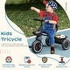 preview thumbnail 3 of 7, Qaba Tricycle for Toddlers Age 2-5 with Adjustable Seat, Toddler Bike with Storage Baskets for Girls and Boys
