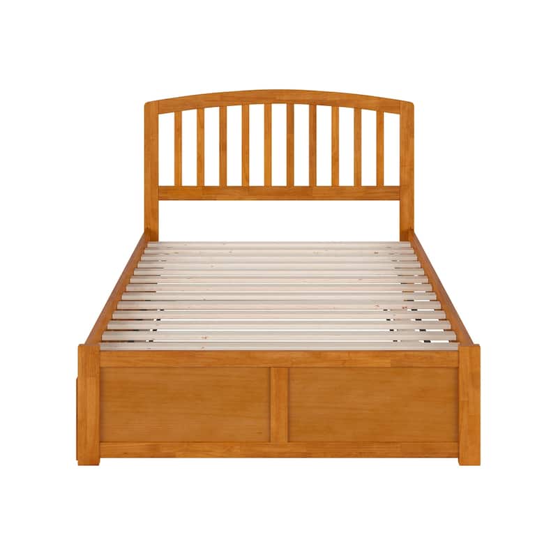 Richmond Full Solid Wood Platform Bed with Footboard & Full Trundle