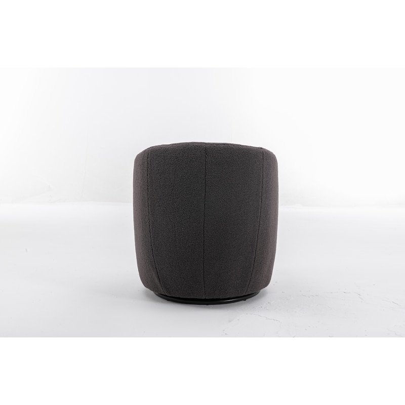Teddy Fabric Swivel Accent Armchair Barrel Chair