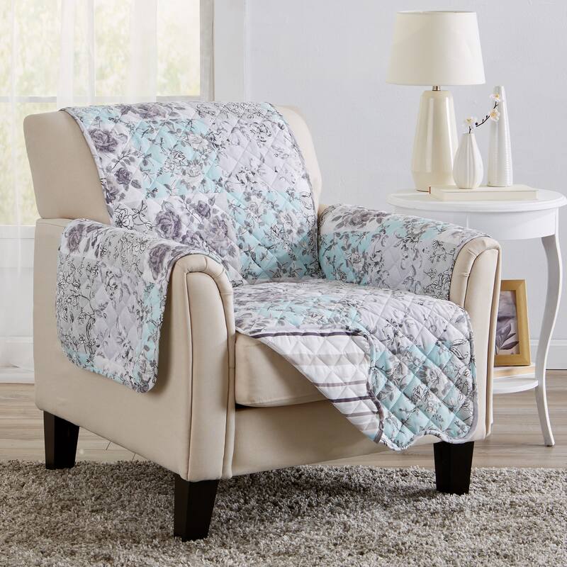 Premium Floral Patchwork Reversible Pet Furniture Protector