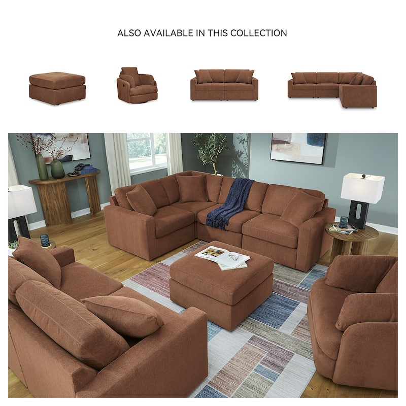 Signature Design by Ashley Modmax Brown Accent Ottoman