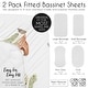 preview thumbnail 6 of 4, Sweet Jojo Designs Watercolor Dinosaur Dino Boy 2 Pack Baby Bassinet Fitted Sheets Blue Tracks Footprint Modern Dinosaurs Animal