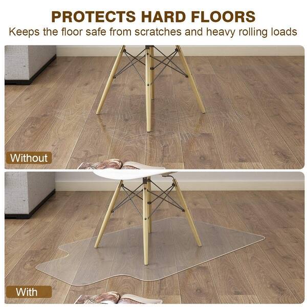 Shop Langria Office Desk Chair Mat With Lip For Hard Floors 30 X