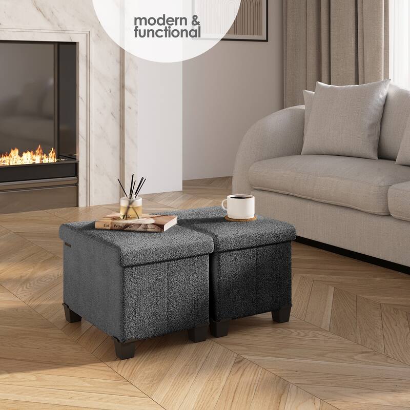 Emperyan Storage Bench for Living Room, Small Ottoman Foot Rest