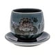 preview thumbnail 1 of 2, Novica Handmade Luxuriant Lotus In Blue Celadon Ceramic Cup And Saucer