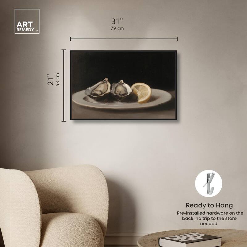 Manet's Oysters Canvas by Art Remedy