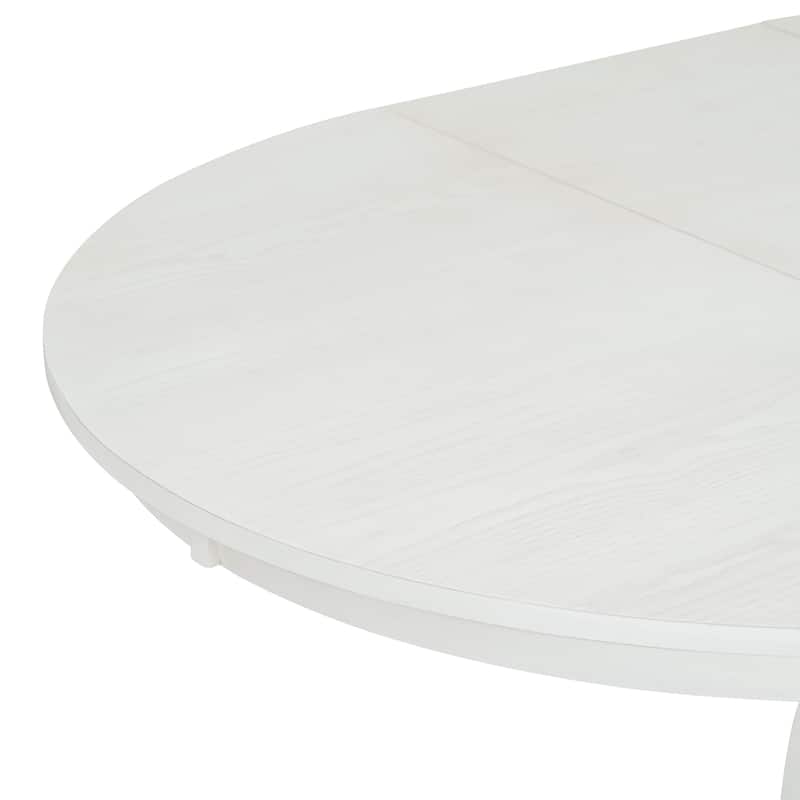 Extendable Table with a 16-inch Leaf and 4 Upholstered Chairs