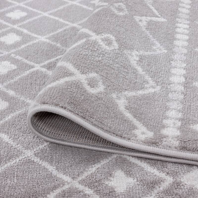Linx Farmhouse Geometric Indoor Area Rug