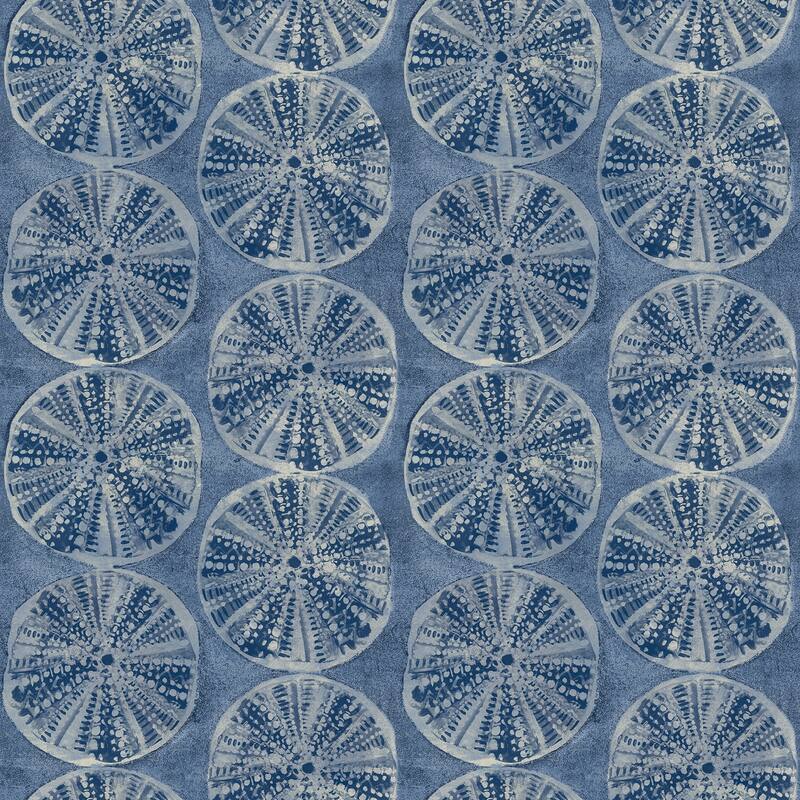 Chesapeake Sea Biscuit Blue Sand Dollar Wallpaper