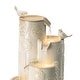 preview thumbnail 8 of 34, Glitzhome 26"H/ 31"H 4-Tier LED Vase-Shaped Ceramic Outdoor Floor Fountain with Birds/ Lotus