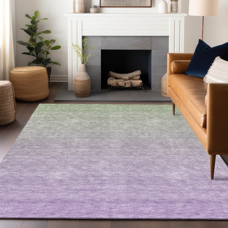 Premium Washable Super Soft Ombre Rise Mayfield Rug