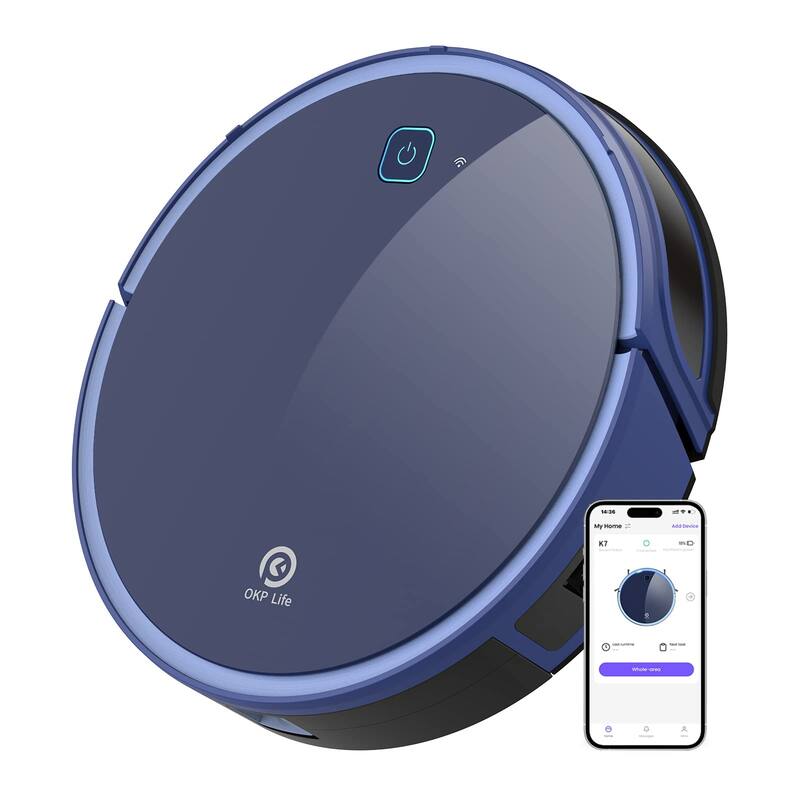 K7 Robot Vacuum Cleaner, Strong Suction, 120Mins Runtime Robotic