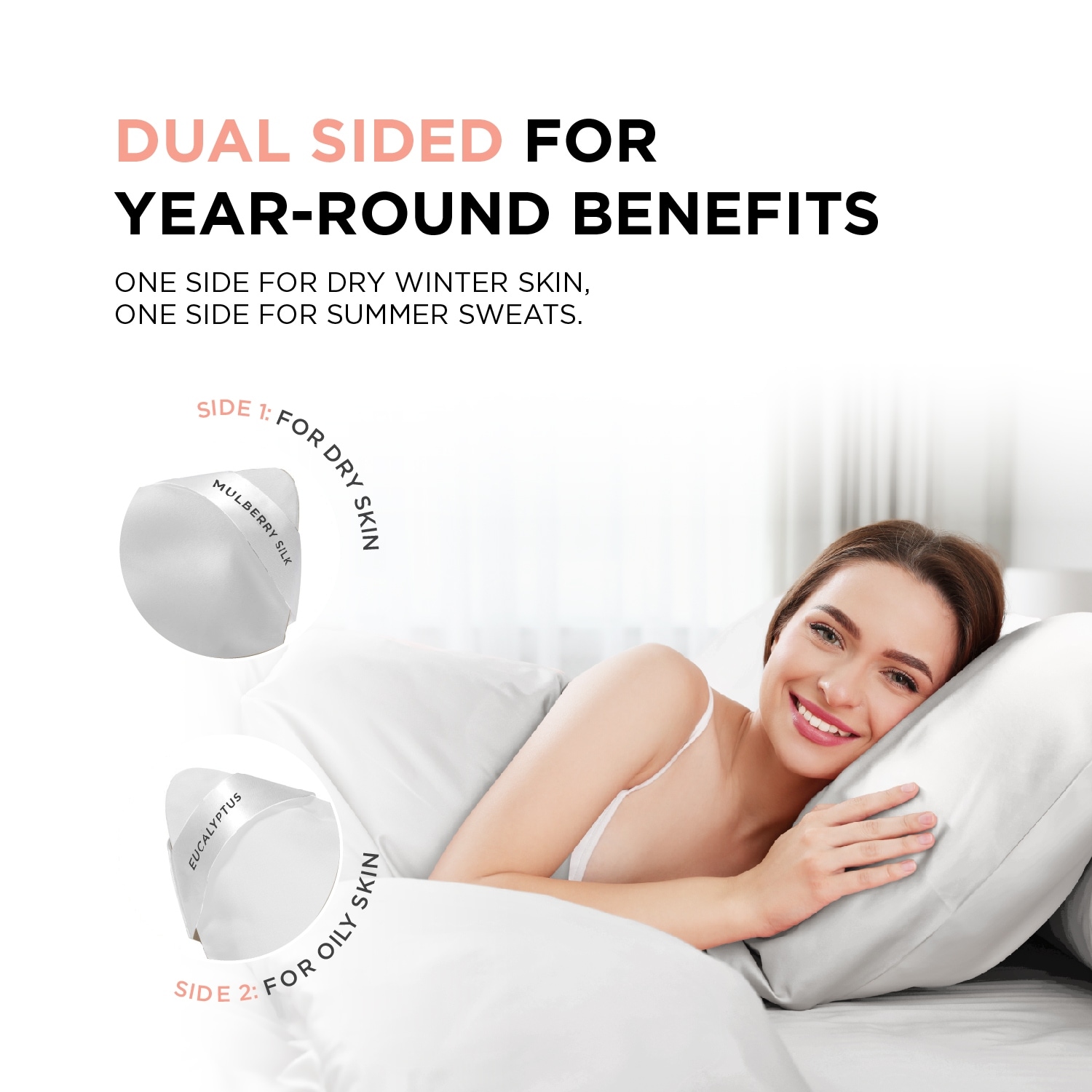 Night dual sided beauty pillowcase sale