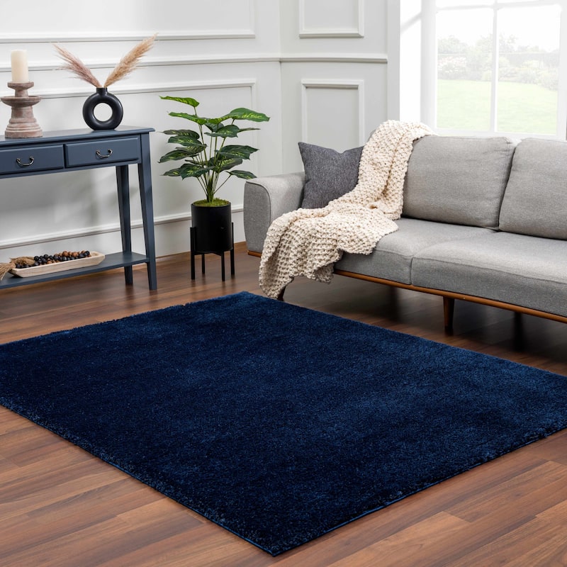 Hauteloom Heavenly Solid Shag Shaggy High Pile Area Rug