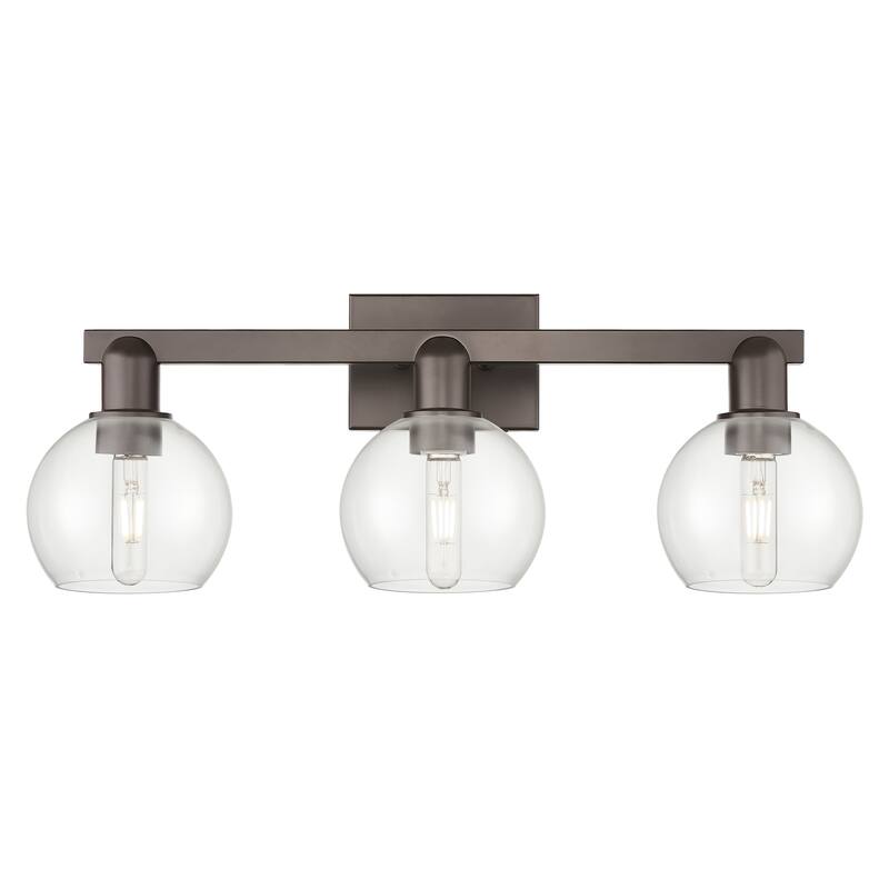 Innovations Lighting Endless Possibilities Arcadia - Athens - 3 Light 25" Bath Vanity Light - Clear/Oil Rubbed Bronze
