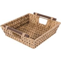 Mdesign Water Hyacinth 3-tiered Storage Baskets Floor Stand - Black/black  Wash : Target