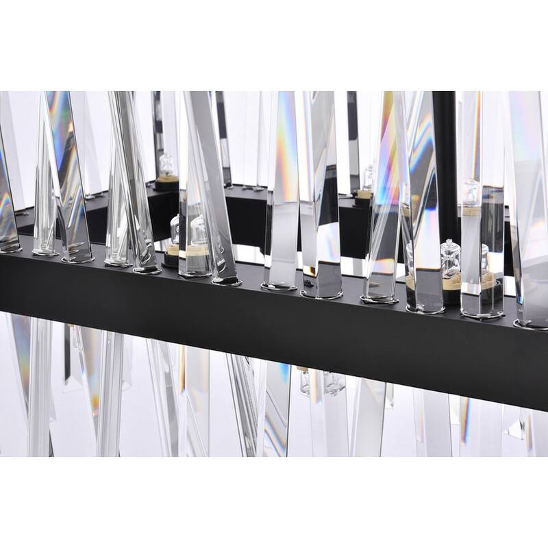 Indigo Home 42 inch crystal rectangle chandelier light