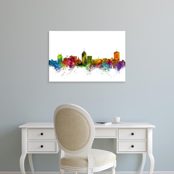 Easy Art Prints Michael Tompsett's 'Fresno California Skyline' Premium Canvas Art