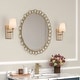 preview thumbnail 21 of 30, Modern 3-Light Gold Bathroom Vanity Light Fabric Wall Sconces