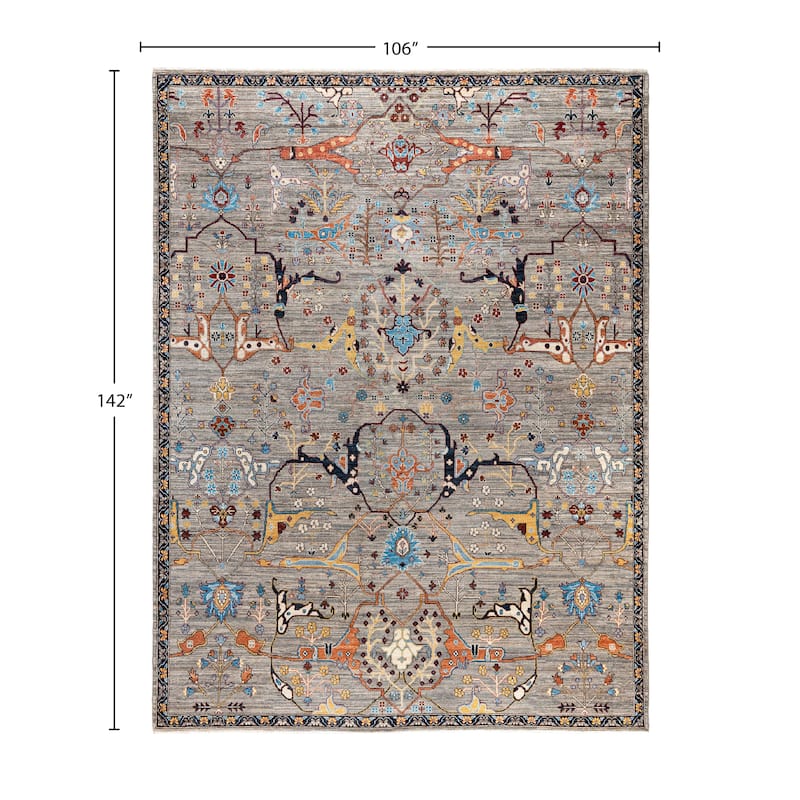 Serapi One-of-a-Kind Hand-Knotted Area Rug - Brown - 8' 10" x 11' 10"
