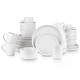 preview thumbnail 33 of 39, Stone Lain Albie Glaze Stoneware Round Dinnerware Set Off-White - 32 Piece