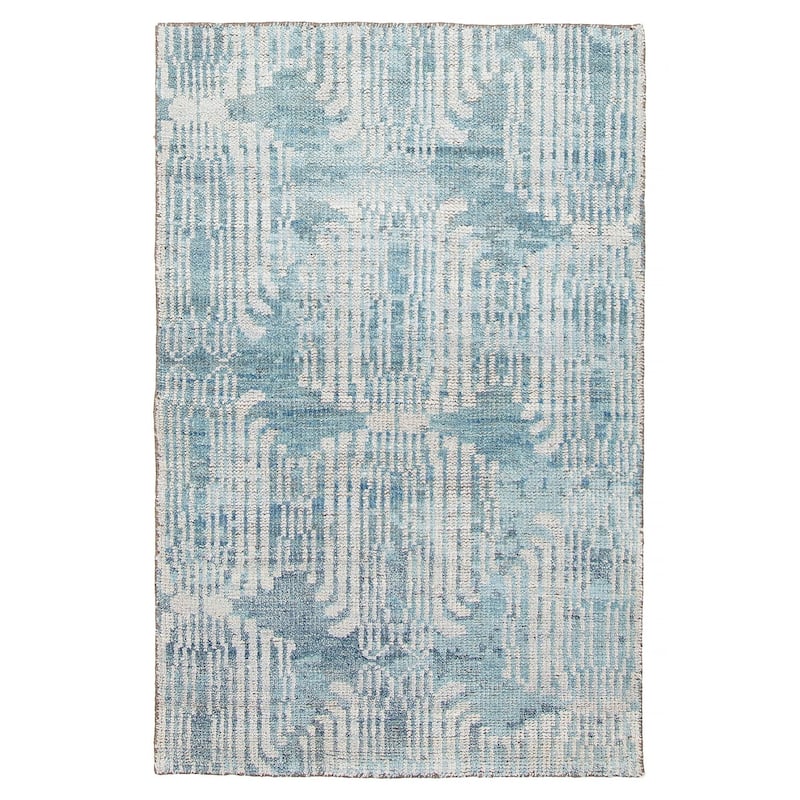 ECARPETGALLERY Hand-knotted Tangier Teal Wool Rug - 2'11 x 4'11 - Teal - 2'11 x 4'11