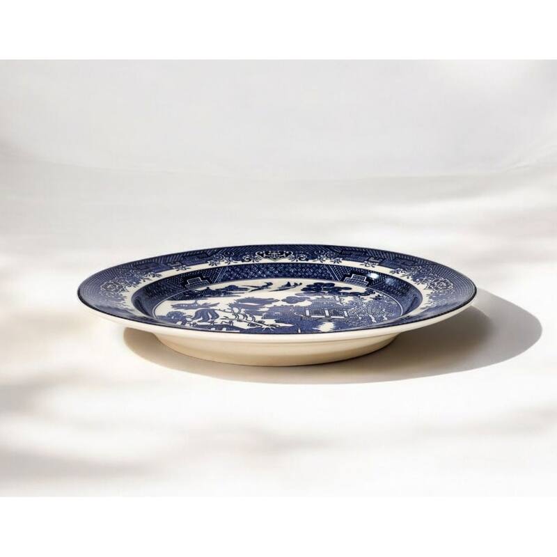 Maise Porcelain Decorative Plate, Blue and White