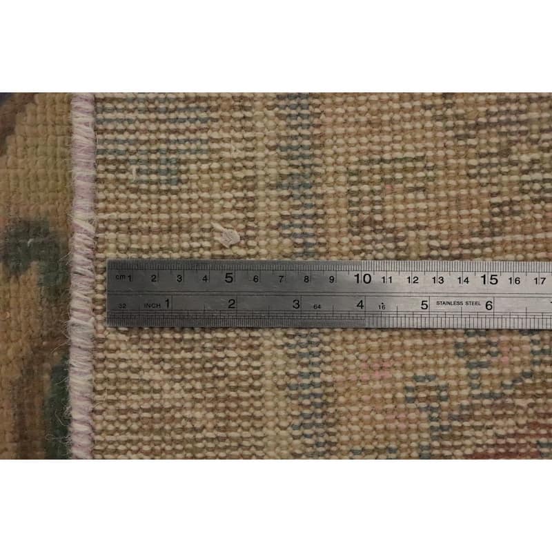 Hand Knotted Oriental 100% Wool Carpet Traditional Floral Brown Tabriz Area Rug - 12' 6'' X 9' 11''