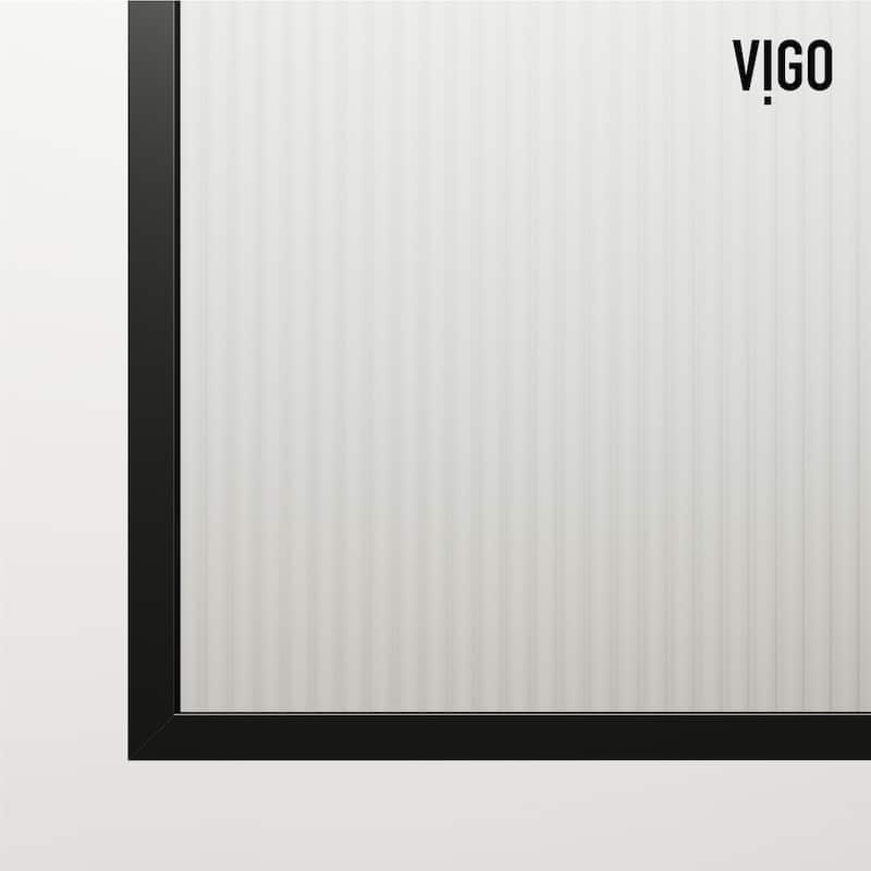 Vigo VG6091FL3462 Ventana 62" High x 33-3/4" Wide Shower Screen Framed
