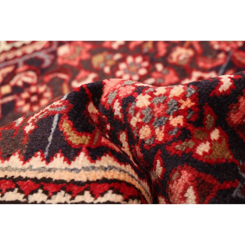 ECARPETGALLERY Hand-knotted Andelz Black, Red Wool Rug - 3'9 x 10'5