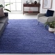 preview thumbnail 152 of 192, SAFAVIEH California Premium Shag Izat 2-inch Thick Area Rug 9' Square - Periwinkle - Square