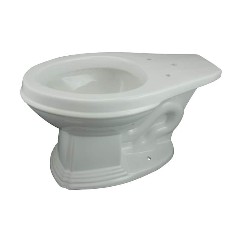 High Tank Toilet - Cherry Flat Tank, Elongated Rear Entry Bowl And L Pipes Renovators Supply
