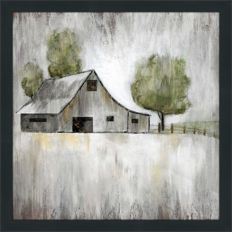 "Weathered Barn (Square)" by Nan Print on Acrylic