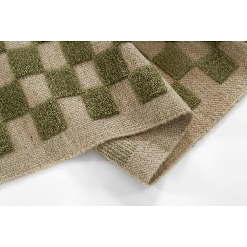 Momeni Willow Hand Woven Wool Checker Area Rug