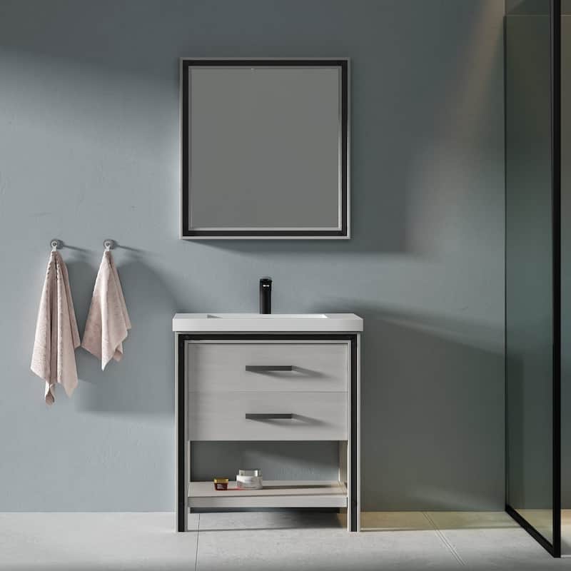 Thornton 30" Single Bathroom Vanity Set - Grey