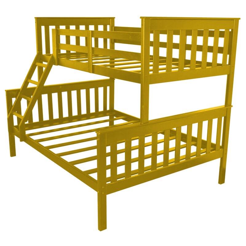 Pine Twin over Full Mission Bunkbed - Canary Yellow