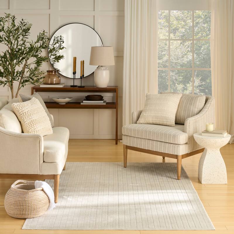 Nourison Washable Charm Indoor only Modern Geometric Area Rug