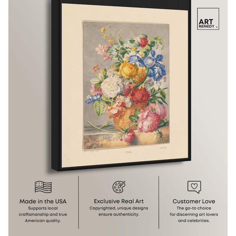 Bloemenstilleven 1777 Canvas by Art Remedy