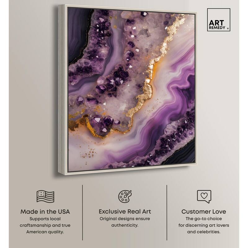 Amethystine Dream I Canvas by Art Remedy