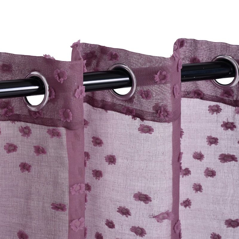 Superior Austen Sheer Grommet Curtain Panel Pair