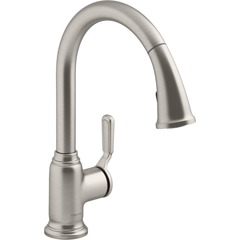 Sterling Ludington 1.5 GPM Single Hole Pull Down Kitchen Faucet - Vibrant Stainless