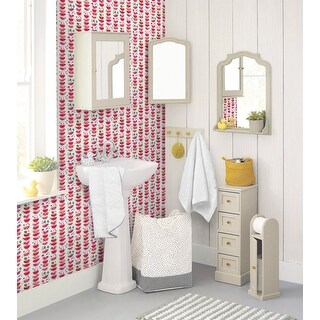18' L x 24" W Peel & Stick Wallpaper Roll - Watermelon Slices by Rebecca Prinn - 18' x 24"