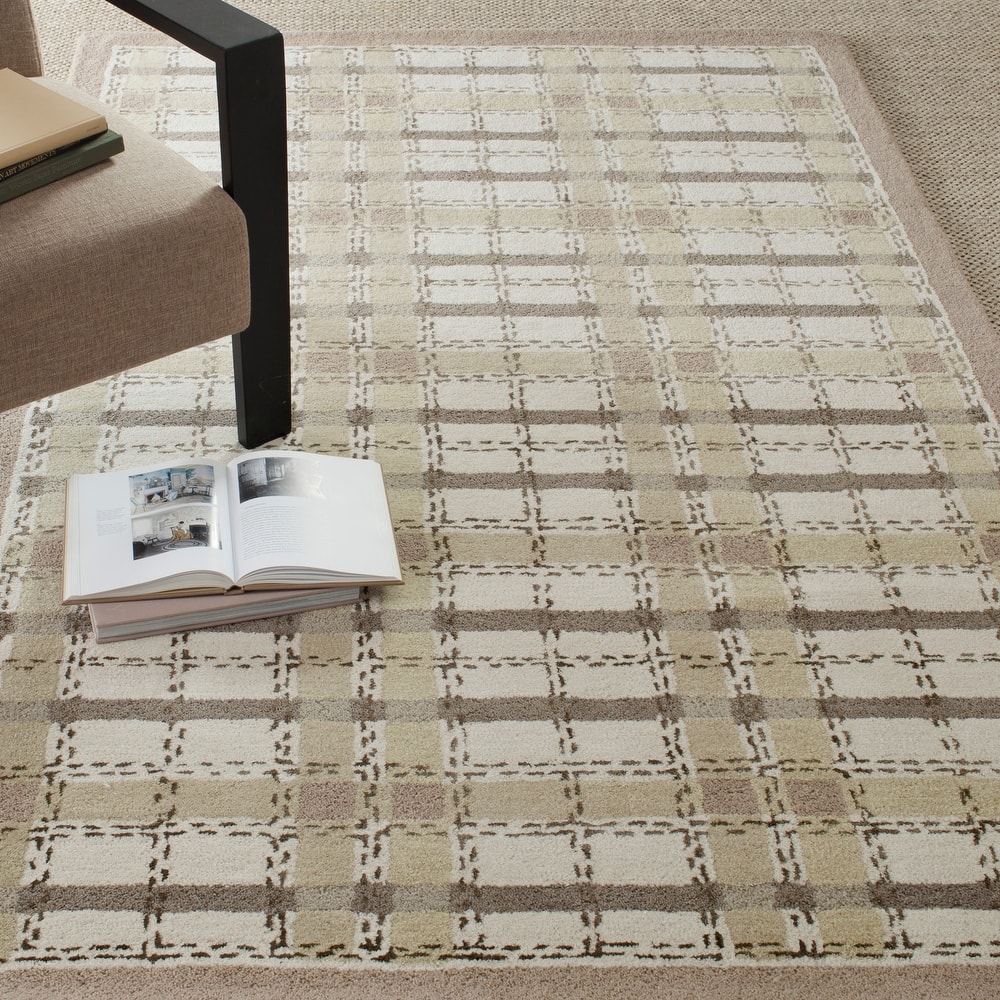 Martha Stewart by SAFAVIEH Colorweave Plaid Wool/ Viscose Rug