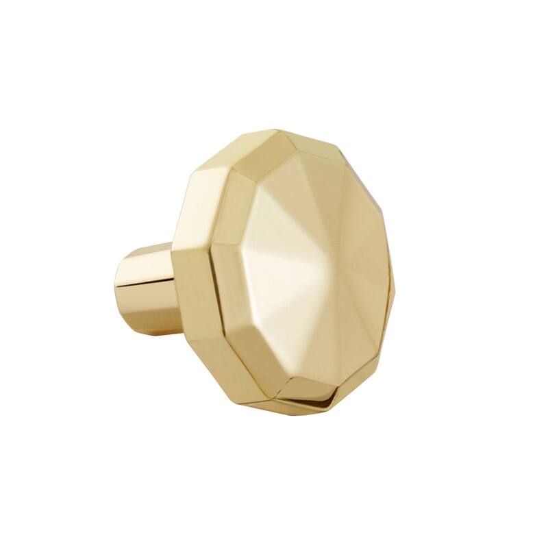 Utopia Alley Hanover Cabinet Ring Pull Knob-Polished Gold Drawer Drop Pull Knobs 1.2"