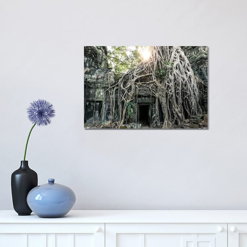 iCanvas "Temple In The Jungle, Angkor Wat, Cambodia" by Matteo Colombo Canvas Print - 12x18x1.5