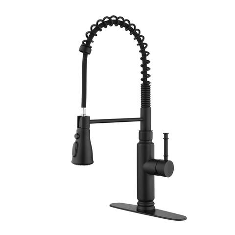 Single Handle Spring Pull Down Sprayer Kitchen Faucets