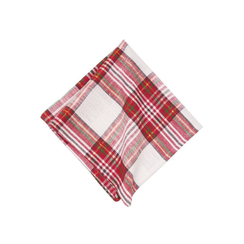 Gracelyn Plaid Napkin S/6